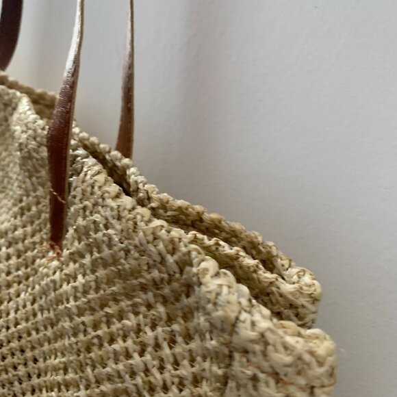 AB Woven Beach Shopper Everyday Large Capacity Tote Bag Handbag - Picture 2 of 13